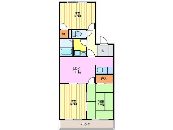 サンプラザの物件間取画像